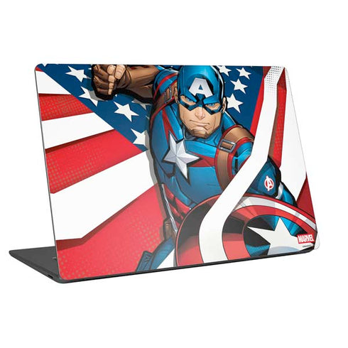 Marvel Captain America Action Pose Universal Laptop 13in (10.6 x 7.6in) Skin